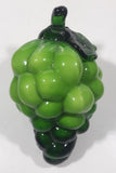 Vintage Art Glass Fruit Green Grapes Bunch 6" Tall Ornament