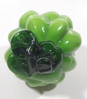 Vintage Art Glass Fruit Green Grapes Bunch 6" Tall Ornament