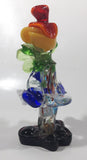 Vintage Murano Clown 7 1/2" Tall Art Glass Ornament