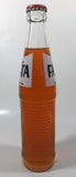 Vintage Fanta Orange 9 3/4" Tall 10 Fl Oz Ribbed Glass Soda Pop Bottle Full Unopened