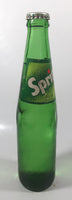 Vintage Sprite 9 3/4" Tall 300ml Paper Label Thumbprint Blurred Green Glass Soda Pop Bottle Full Unopened