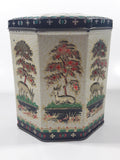 Vintage 1950s Peek Frean & Co Ltd London England Embossed Deer in Nature 5 1/2" Tall Tin Metal Container