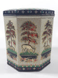 Vintage 1950s Peek Frean & Co Ltd London England Embossed Deer in Nature 5 1/2" Tall Tin Metal Container