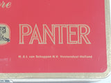 Vintage H. & J. van Schuppen N.V. Veenendaal-Holldan Panter Senoritas Furore Red Tin Metal 20 Cigar Case Holder Made in Holland
