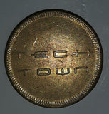 Vintage Famous Players Tech Town Gaming Game Token Metal Coin