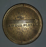 Vintage Famous Players Tech Town Gaming Game Token Metal Coin