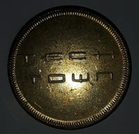 Vintage Famous Players Tech Town Gaming Game Token Metal Coin