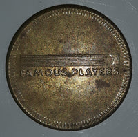 Vintage Famous Players Tech Town Gaming Game Token Metal Coin