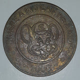 2005 Chuck E. Cheese No Cash Value Gaming Game Token Metal Coin