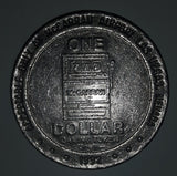 1992 McCarran Airport Slots One Dollar Gaming Token Metal Coin