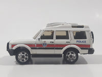 2007 Matchbox Best of British Land Rover Discovery Police White Die Cast Toy Car Vehicle