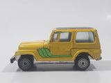 Vintage Kidco Tough Wheels Jeep CJ-7 Yellow Die Cast Toy Car Vehicle Made in Hong Kong