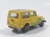 Vintage Kidco Tough Wheels Jeep CJ-7 Yellow Die Cast Toy Car Vehicle Made in Hong Kong