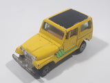 Vintage Kidco Tough Wheels Jeep CJ-7 Yellow Die Cast Toy Car Vehicle Made in Hong Kong