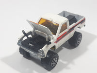 Majorette No. 287 and 292 4x4 Toyota Pick-up Truck White Die Cast Toy Car Vehicle with Opening Hood