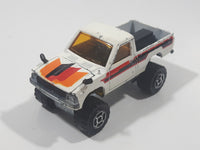 Majorette No. 287 and 292 4x4 Toyota Pick-up Truck White Die Cast Toy Car Vehicle with Opening Hood