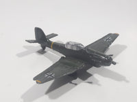 Vintage Dyna Flites Junkers JU-87 A101 German Fighter Airplane Army Green Die Cast Toy Aircraft