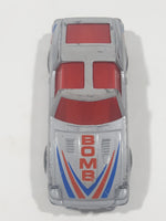 Vintage 1983 Matchbox Mega Blasters Cap Cars Datsun 280Z Bomb Silver Grey Die Cast Toy Car Vehicle