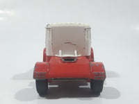 Vintage Corgi Juniors Mercedes Benz Semi Tractor Truck White and Red Die Cast Toy Car Vehicle