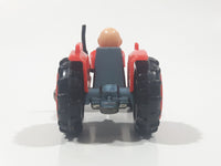 Vintage 1950 United Features Syndicate No. C10 Charlie Brown Tractor Red Die Cast Toy Car Vehicle Made in Hong Kong