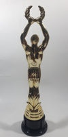 Man Holding Laurel Wreath Above His Head Gold 10 1/2" Tall Plastic Trophy Award Statue