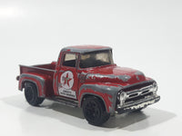 2000 Matchbox Speedy Delivery Texaco '56 Ford Pick-up Truck Dark Red Die Cast Toy Car Vehicle
