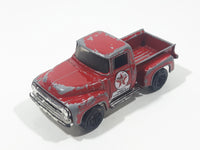 2000 Matchbox Speedy Delivery Texaco '56 Ford Pick-up Truck Dark Red Die Cast Toy Car Vehicle