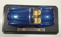 Burago 1965 Ford AC Cobra 427 Convertible Blue 1/24 Scale Die Cast Toy Car Vehicle with Opening Doors and Hood on Display Stand