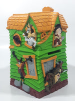 1997 Russell Stover Candies Warner Bros. Looney Tunes Haunted House 5 1/2" Tall Plastic Coin Bank