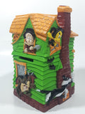 1997 Russell Stover Candies Warner Bros. Looney Tunes Haunted House 5 1/2" Tall Plastic Coin Bank