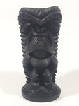 Vintage Coco Joe's Hawaii Tiki God 4" Tall Carved Black Lava Rock Figurine