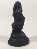 Vintage Coco Joe's #262 Aloha Hawaii Hula Girl Dancing 5" Tall Carved Black Lava Rock Figurine