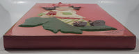 1986 Strawberry Shortcake Pink 3D Hand Painted 10 1/2" x 15" Lacquered Wood Framed Wall Plaque Picture