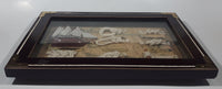 Cutty Sark 1869 Tall Ship Nautical Knots and Wood Cased Shadow Box 9" x 13 1/4"