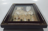 Cutty Sark 1869 Tall Ship Nautical Knots and Wood Cased Shadow Box 9" x 13 1/4"