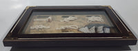 Cutty Sark 1869 Tall Ship Nautical Knots and Wood Cased Shadow Box 9" x 13 1/4"