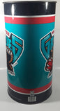 Extremely Rare 1994 NBA Vancouver Grizzlies Basketball Team 20" Tall Metal Trash Can