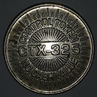 Vintage Control Token CTX 325 No Cash Value Token Metal Coin