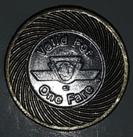 TTC Toronto Transit Commission Valid For One Fare Metal Coin Token