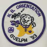 Girl Guides N.B. '93 Orientation Guelph 3" Embroidered Fabric Patch Badge