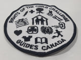 Girl Guides Canada Rights Of The Child Challenge 4 1/8" Embroidered Fabric Patch Badge