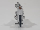 Vintage Yatming 1334 Honda CB-750 Four Police White Motor Cycle Die Cast Toy Vehicle Missing Parts