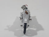 Vintage Yatming 1334 Honda CB-750 Four Police White Motor Cycle Die Cast Toy Vehicle Missing Parts