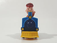 1989 Peanuts Charlie Brown Cartoon Character in Pullback Motorized Friction Toy Train Vehicle McDonald's Happy Meal