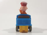 1989 Peanuts Charlie Brown Cartoon Character in Pullback Motorized Friction Toy Train Vehicle McDonald's Happy Meal