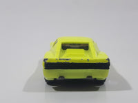 1993 Hot Wheels Criss Cross Crash Set Ferrari Testarossa Fluorescent Yellow Die Cast Toy Super Car Exotic Vehicle