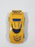 Vintage Tomica Tomy Lancia Turbo International Rally 1:45 Scale Yellow Pull Back Die Cast Toy Car Vehicle Made in Hong Kong