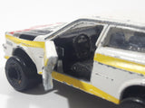 Vintage Majorette No. 221 Audi Quattro White 1/68 Scale Die Cast Toy Car Vehicle with Opening Doors