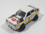 Vintage Majorette No. 221 Audi Quattro White 1/68 Scale Die Cast Toy Car Vehicle with Opening Doors
