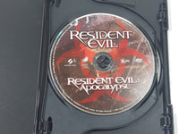 Resident Evil and Resident Evil Apocalypse 2 Disc Double Feature DVD Movie Film Disc - USED